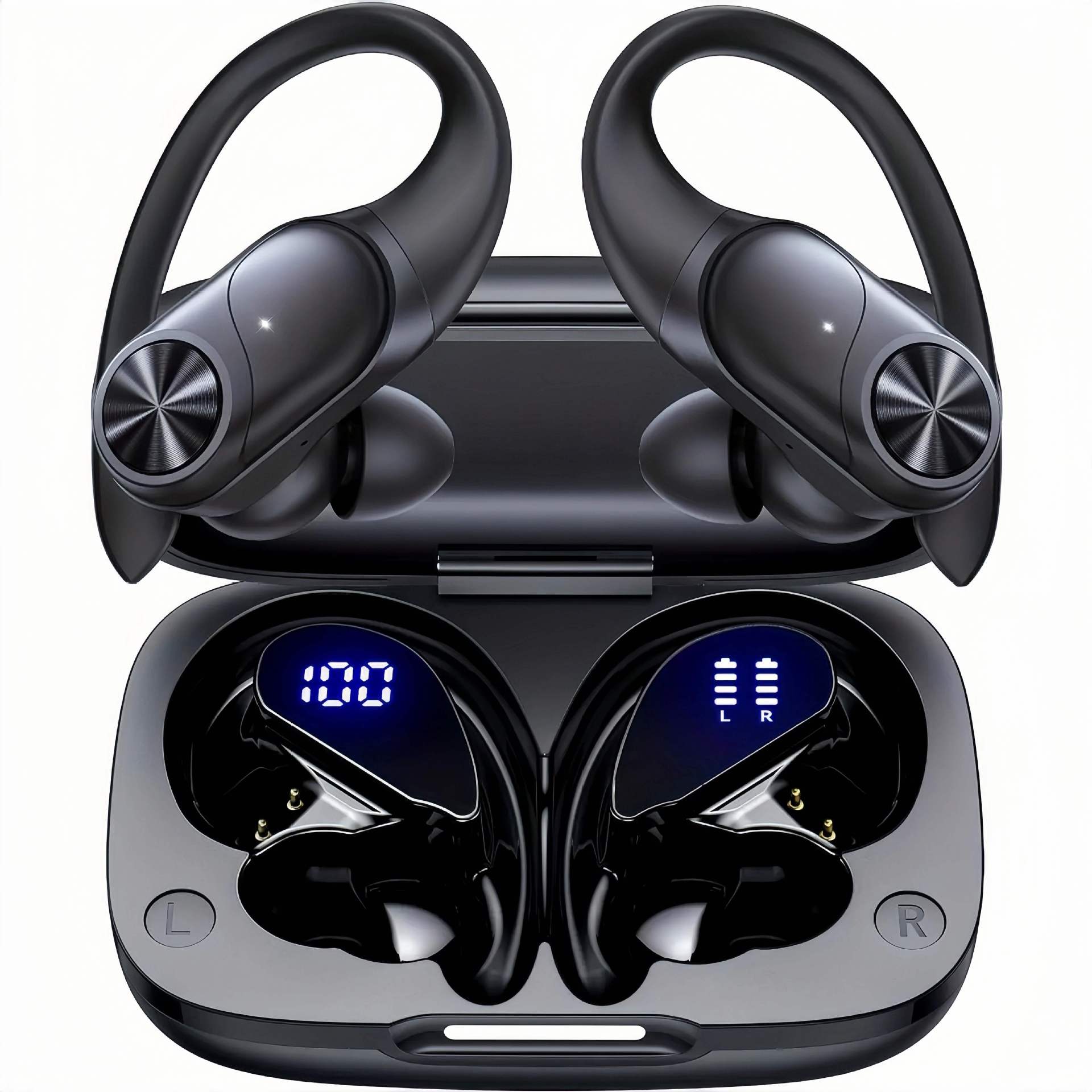Wireless Bluetooth Long Range Sports Running Noise cancelling Earbuds